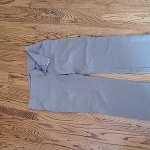 Daisy Fuentes 16 medium tan womens trouser wide leg excellent condition belt loo